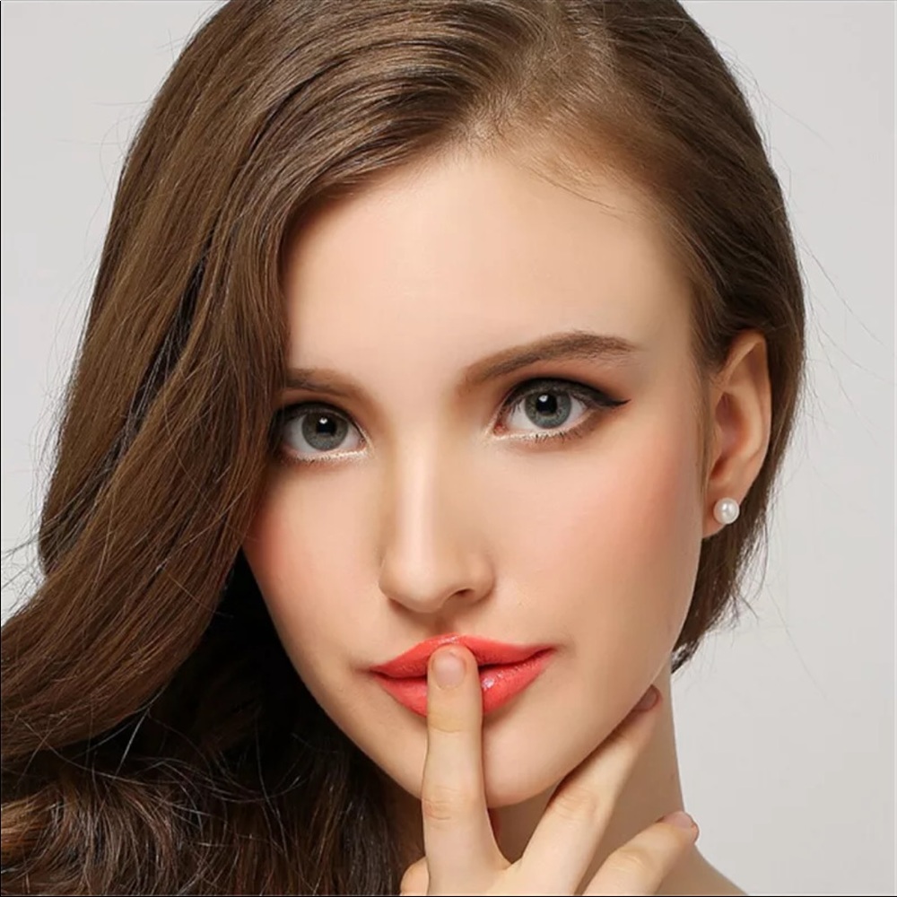 Freshwater Pearl Stud Earrings Sterling Silver - Picture 7 of 8